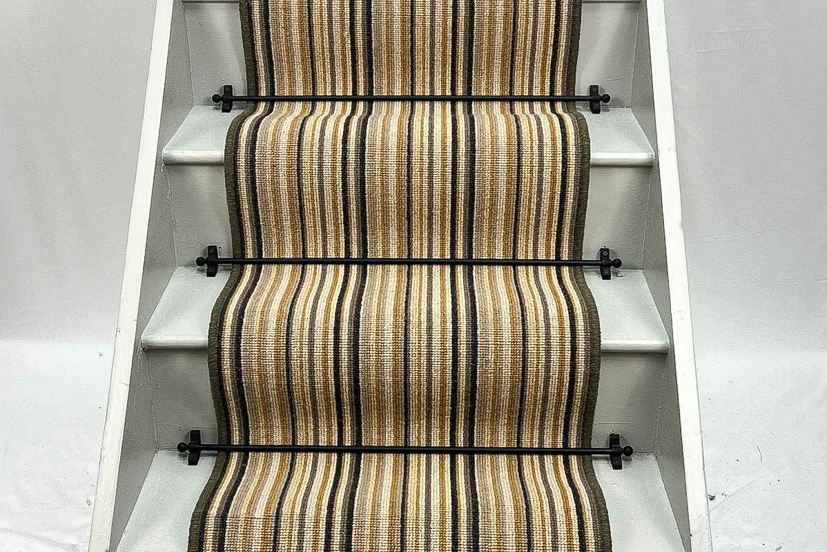 FRENCH MUSTARD WOOL BOUCLE STAIR RUNNER