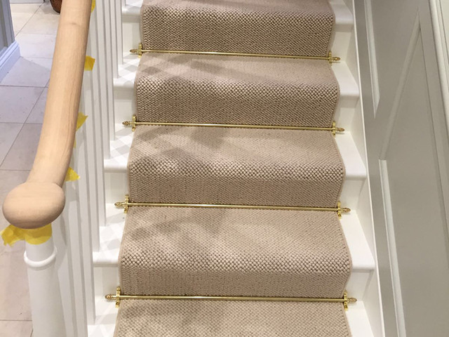 Stair carpet rods