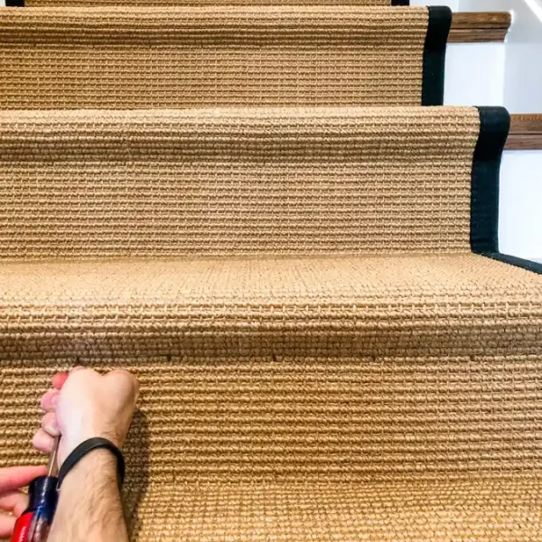 Expert Installing Sisal Stair Runners in Dubai